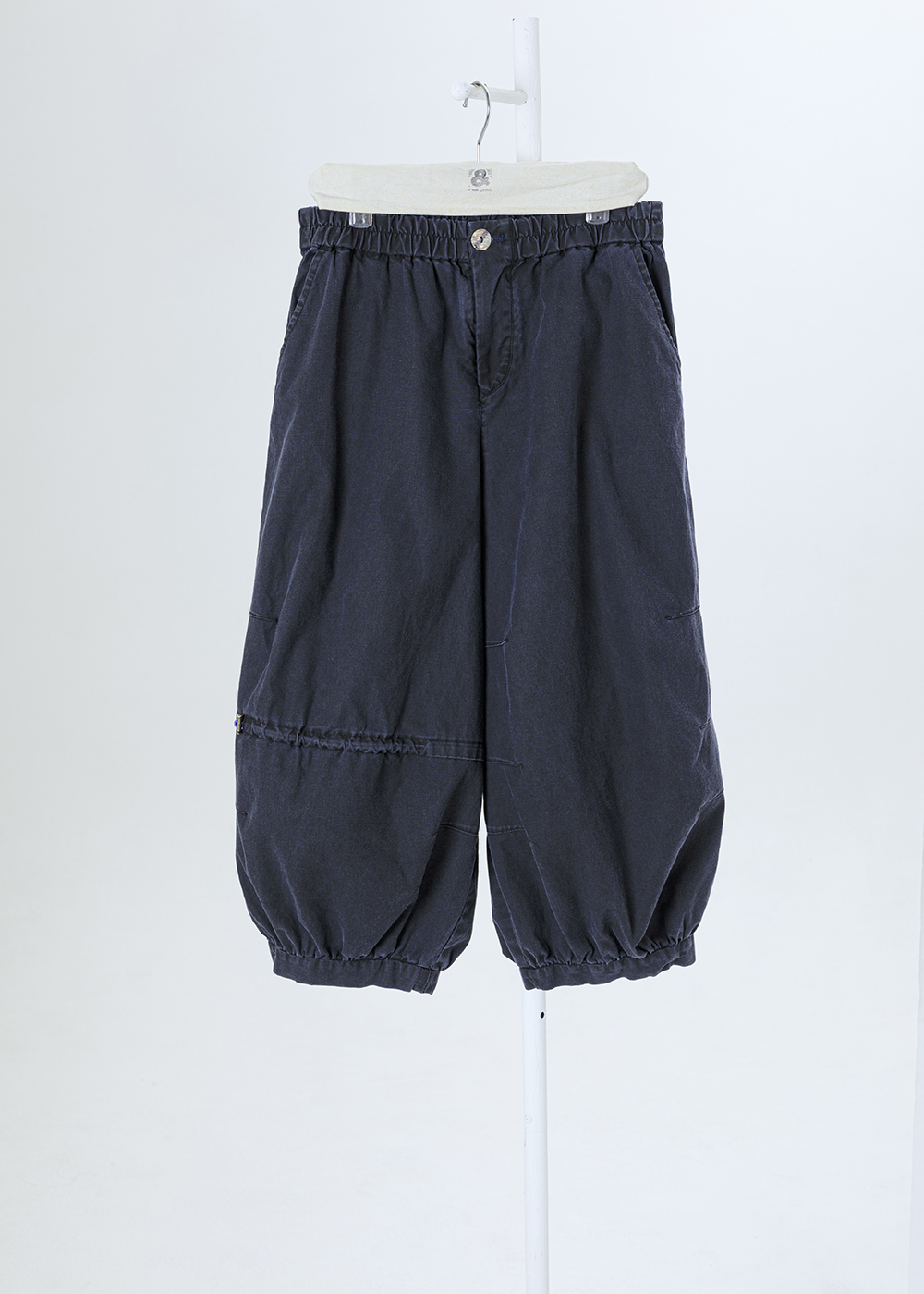 滯留橫抽繩七分氣球褲